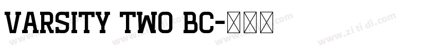 Varsity Two BC字体转换